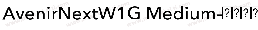 AvenirNextW1G Medium字体转换